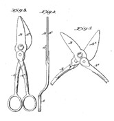 Scissor patent drawing