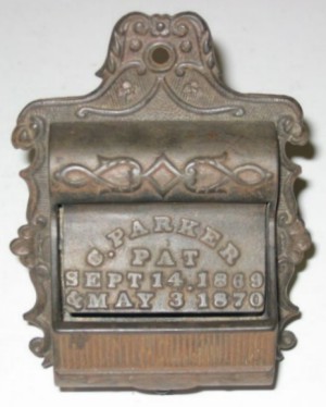 Chas. Parker match holder